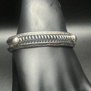 Silver Coil Tension Bracelet